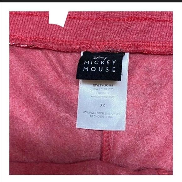 Mickey Mouse Joggers Sweatpants Drawstring Tapered - Picture 9 of 11